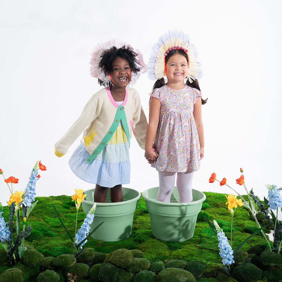 Woven Girls Tiered Dress - Multi Gingham