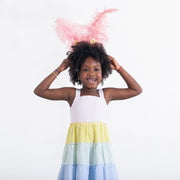 Woven Girls Tiered Dress - Multi Gingham