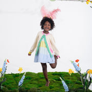 Woven Girls Tiered Dress - Multi Gingham