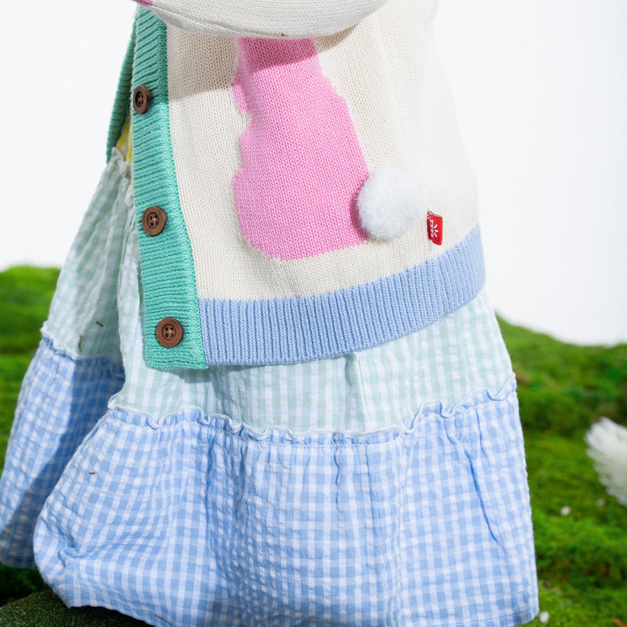 Woven Tiered Dress with Bloomer - Multi Gingham
