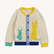 Magnetic Cardigan - Yellow Bunny