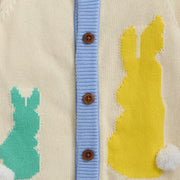Magnetic Cardigan - Yellow Bunny