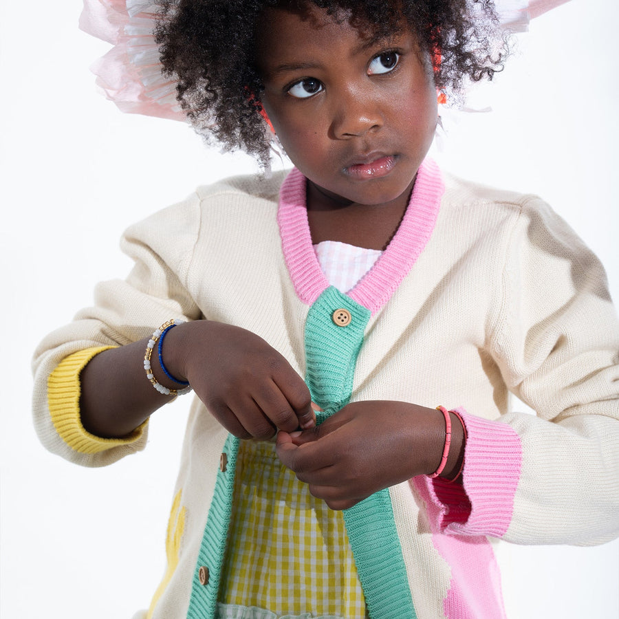 Magnetic Cardigan - Pink Bunny