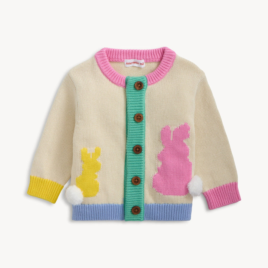 Magnetic Cardigan - Pink Bunny