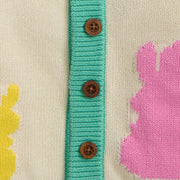 Magnetic Cardigan - Pink Bunny