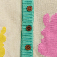 Magnetic Cardigan - Pink Bunny