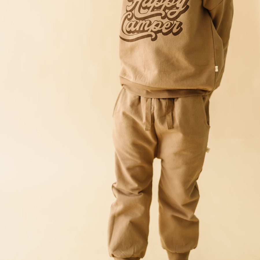 Organic Fleece Jogger - Taupe