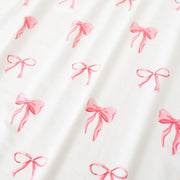 Printed Bamboo Toddler Blanket - Ruffle Bow