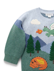 Organic Cotton Dragon Mountain Sweater