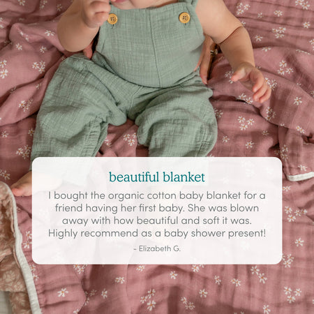 Organic Cotton Dream Blanket - Heritage Floral