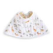 Classic Muslin Burpy Bib - Giraffe Safari