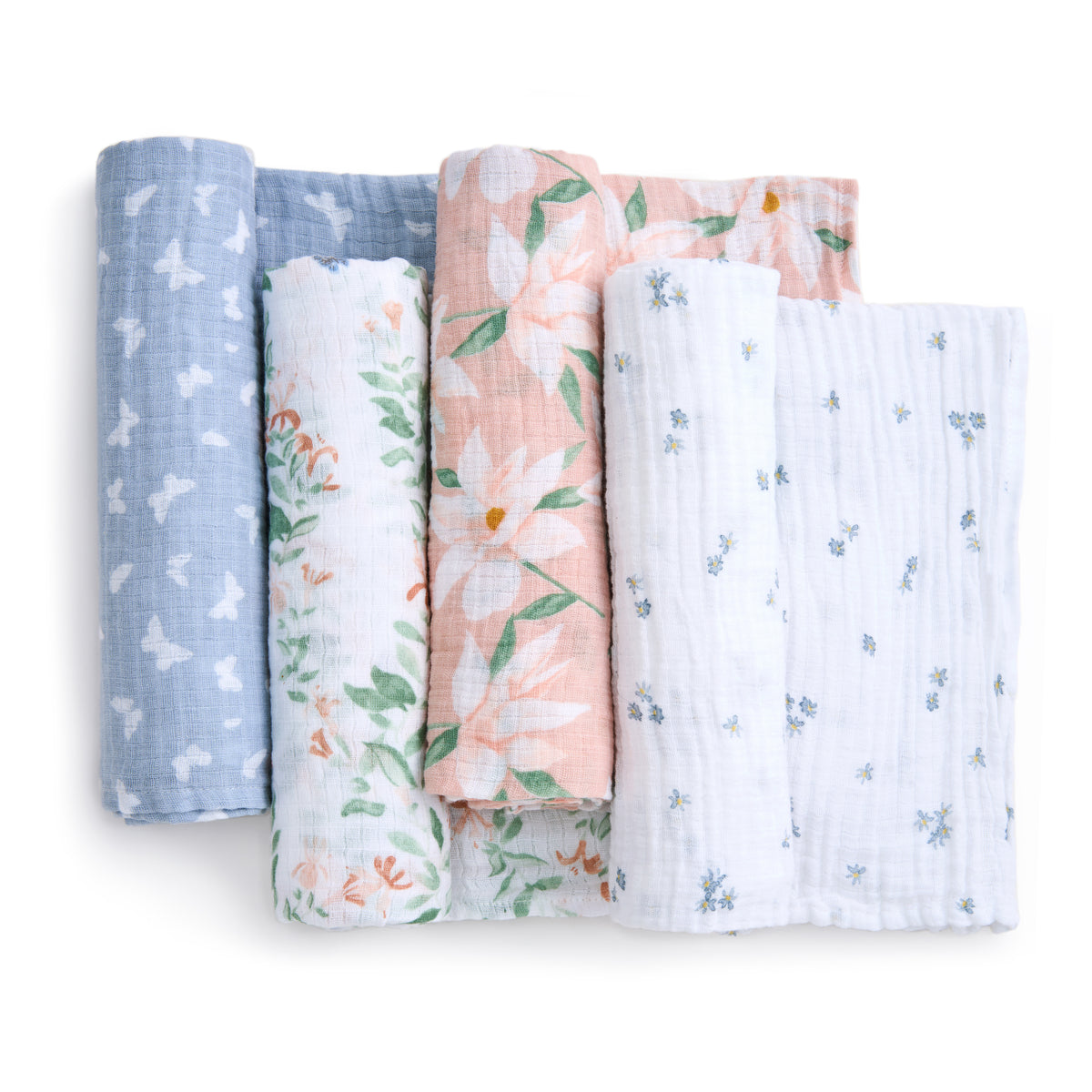 Classic Muslin Swaddles (4 Pack) - Butterfly Garden