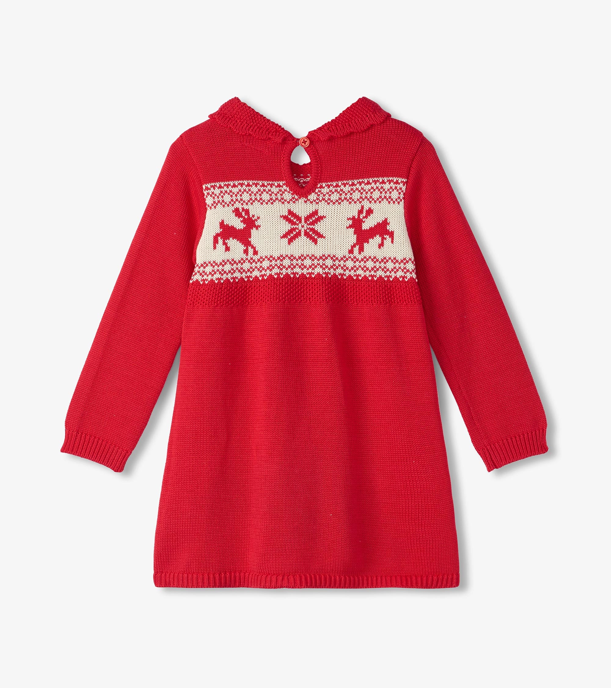 Holiday Flared Cable Knit Sweater Dress