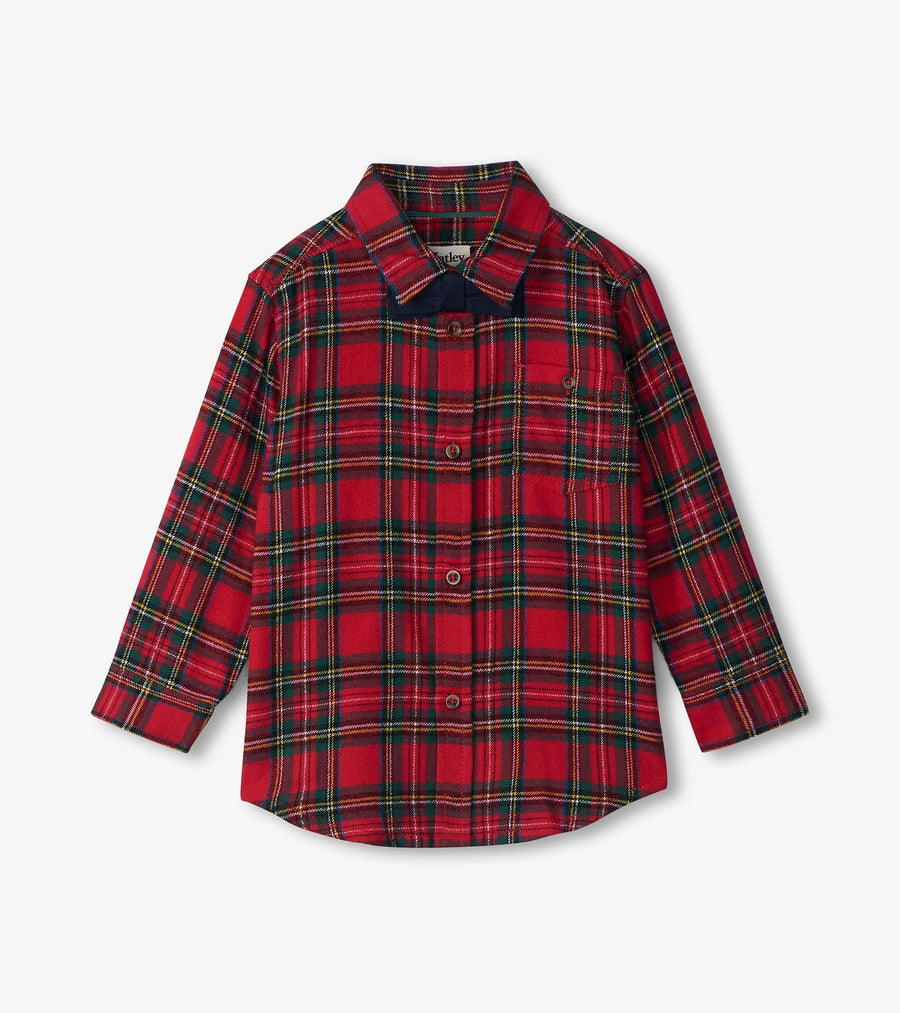 Red Plaid Button Down Shirt
