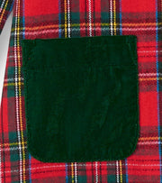 Girls Red Plaid A-Line Dress