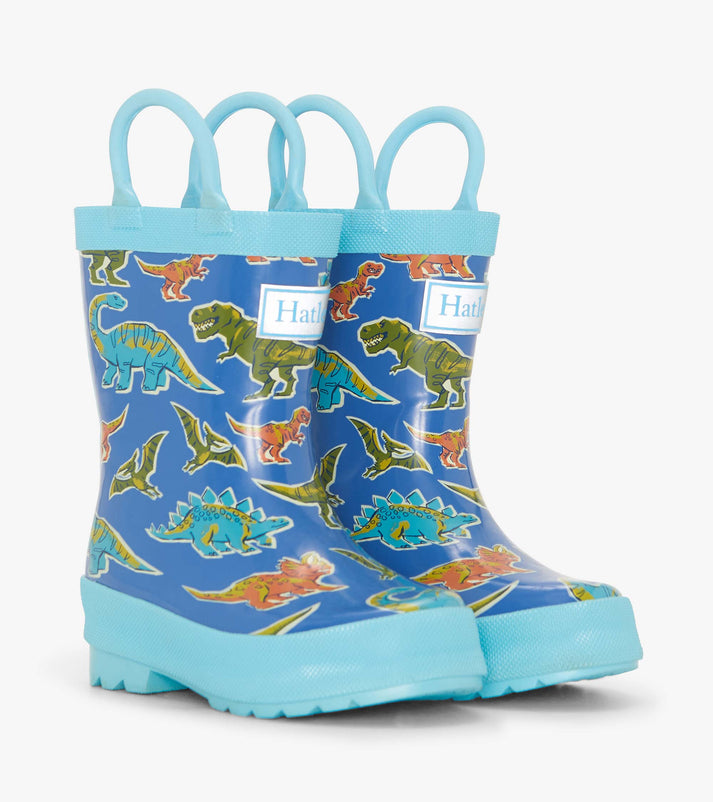 Rain Boots with Handles - Dino Roar