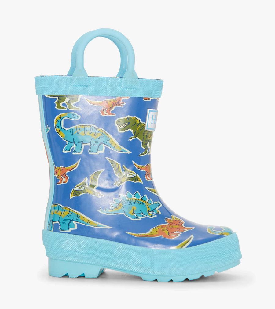 Rain Boots with Handles - Dino Roar