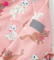 Toddler Button Up Rain Jacket - Little Kitties