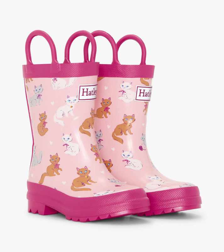 Rain Boots with Handles - Little Kitties