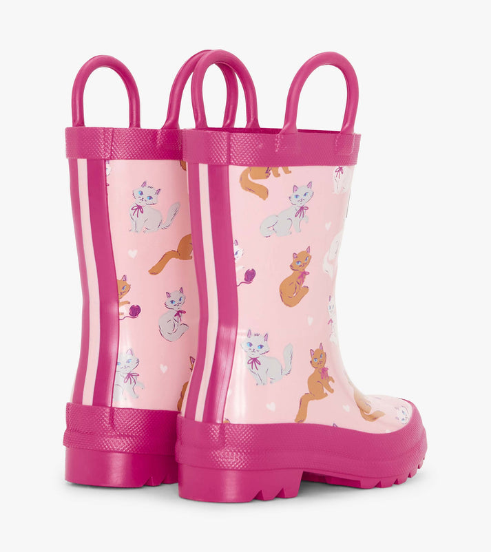 Rain Boots with Handles - Little Kitties