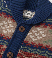 Shawl Collar Cardigan - Vintage Fair Isle
