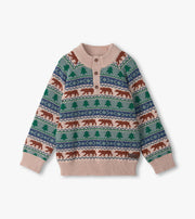 Big Bear Fair Isle Mock Neck Sweater