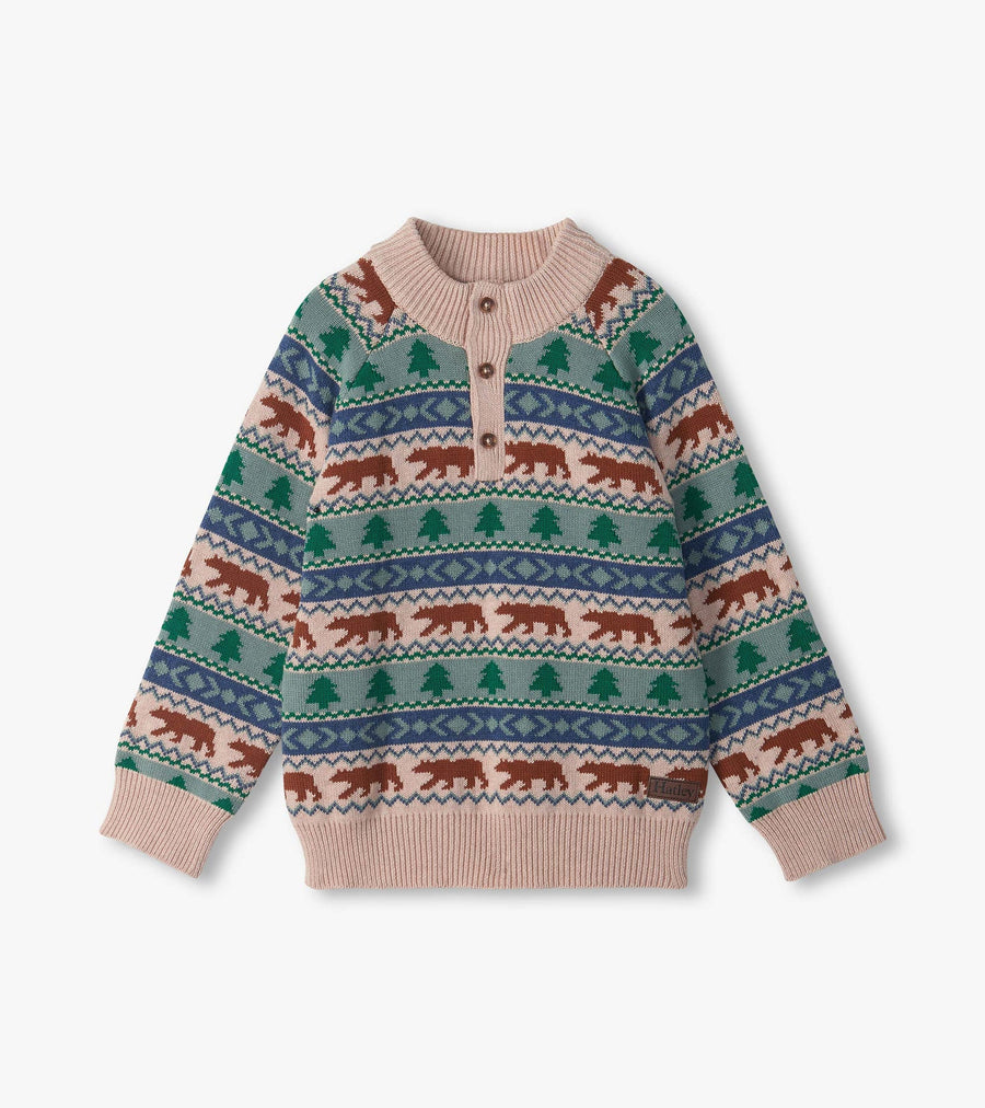 Big Bear Fair Isle Mock Neck Sweater