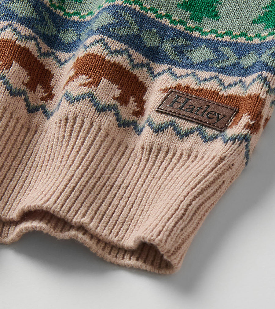 Big Bear Fair Isle Mock Neck Sweater