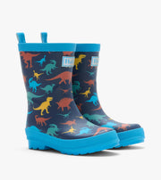 Matte Rain Boots- Colorful Dinos