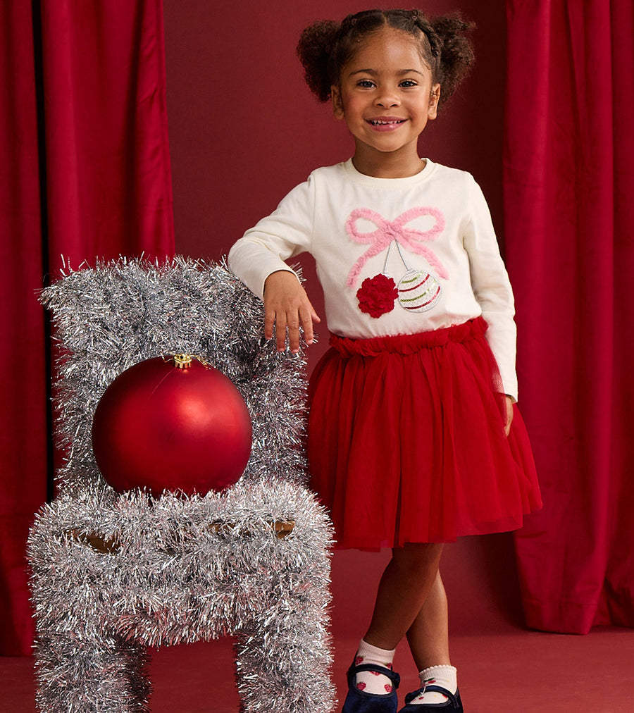 Chex Red Puffy Tutu Skirt