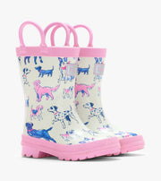 Rain Boots with Handles - Sea Salt Little Pups