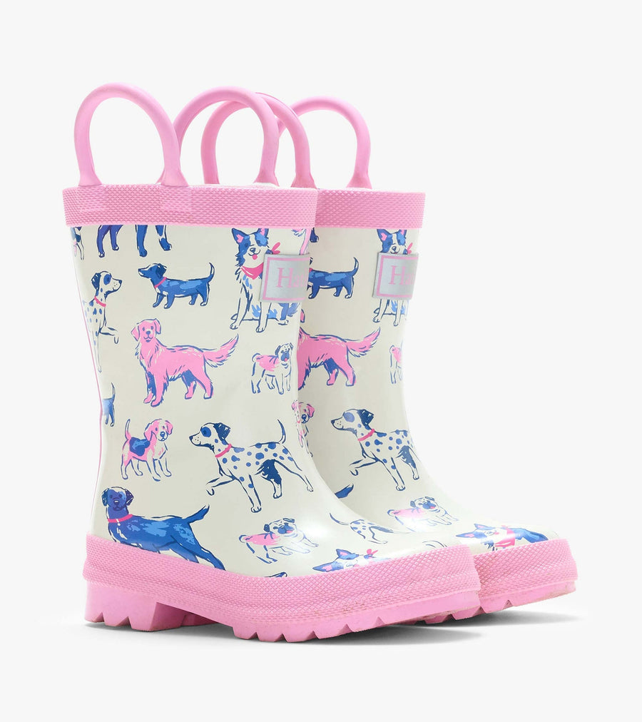 Rain Boots with Handles - Sea Salt Little Pups