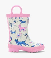 Rain Boots with Handles - Sea Salt Little Pups
