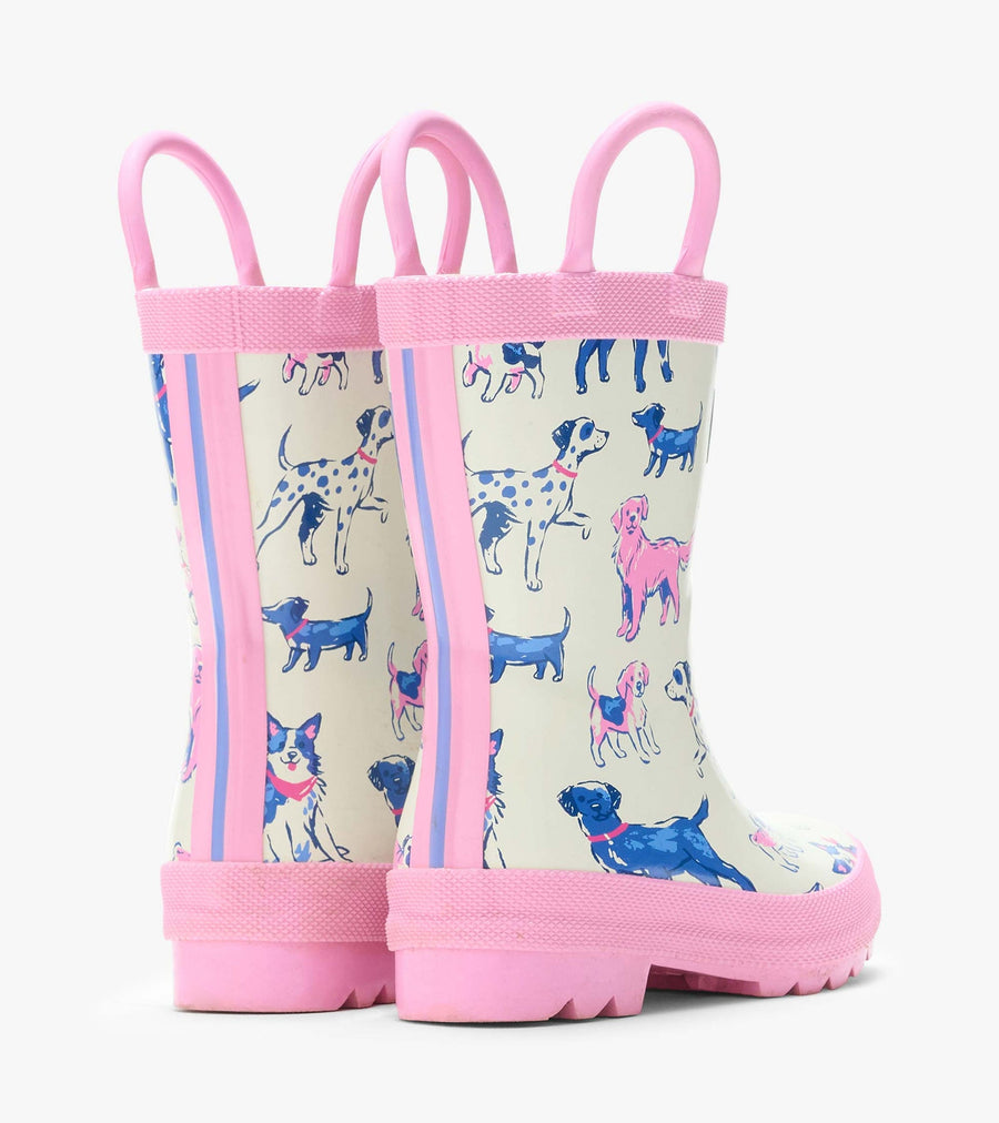 Rain Boots with Handles - Sea Salt Little Pups
