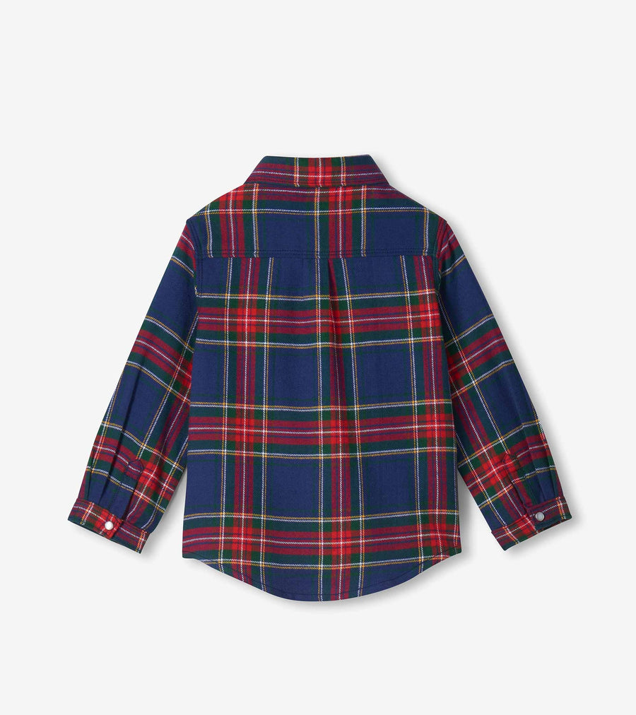 Holiday Plaid Button Down Shirt