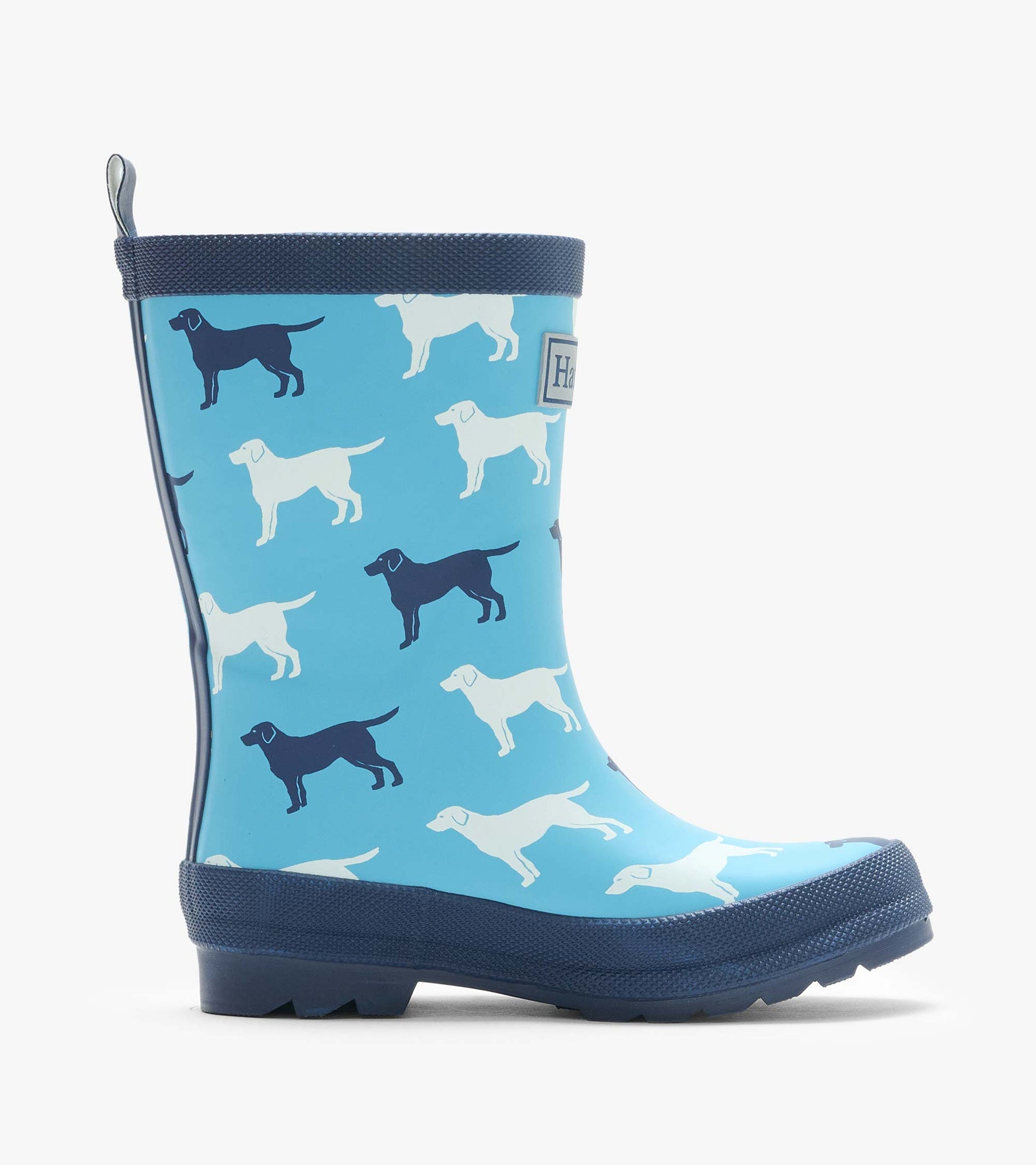 Matte Rain Boots- Dog Silhouette