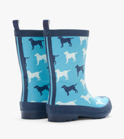 Matte Rain Boots- Dog Silhouette