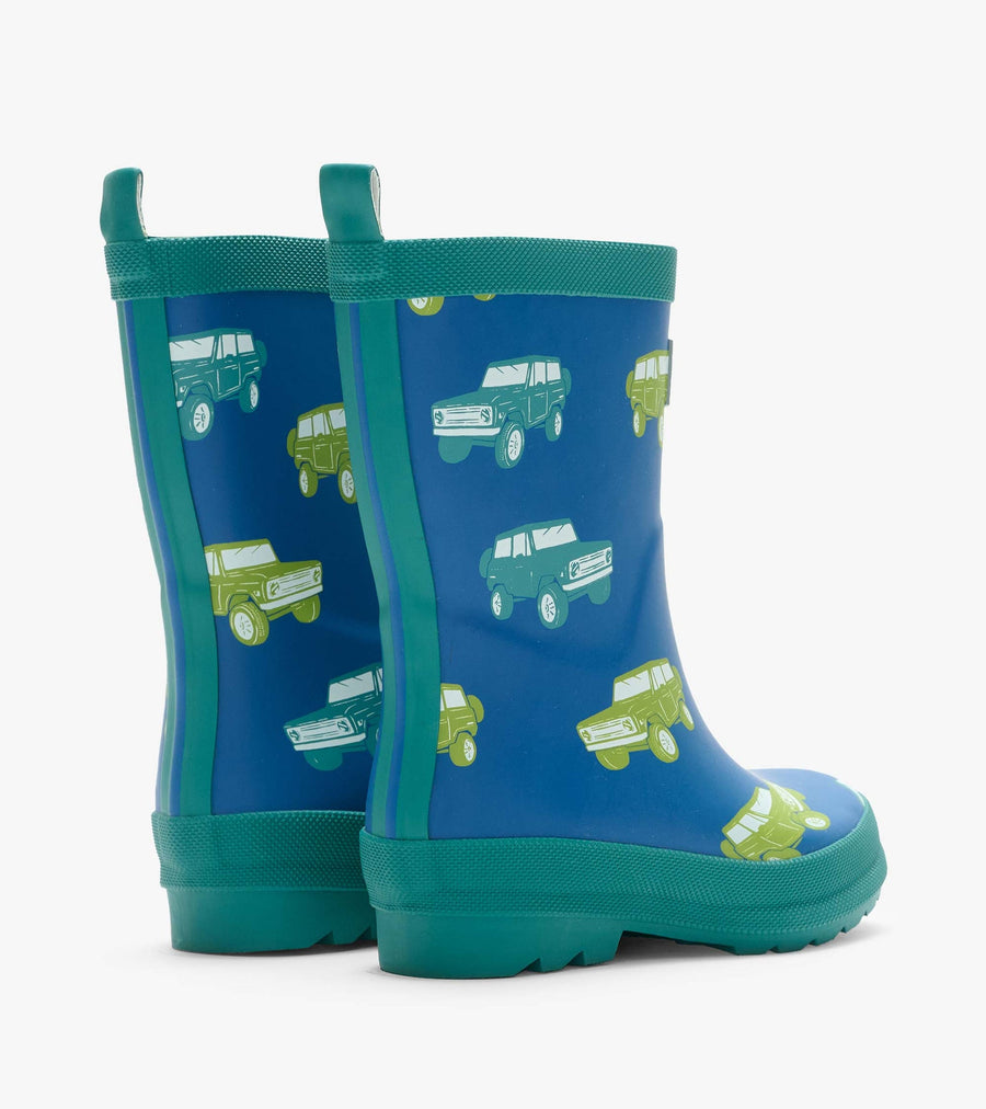 Matte Rain Boots- Vintage Trucks