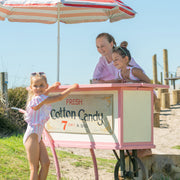 Wide Frill Swimsuit- Pink Stripes