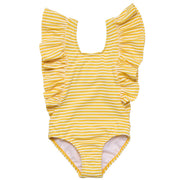 Sunshine Stripe Wide Frill Swimsuit