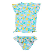 Lemon Drops Short Sleeve Ruffle Set