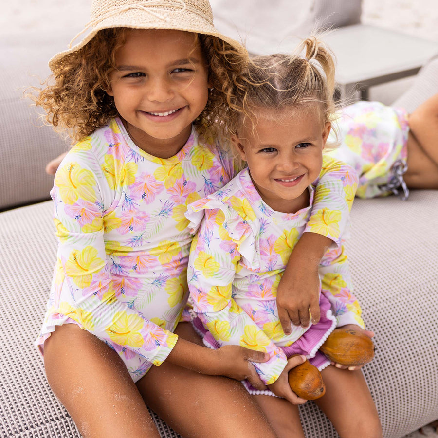Aloha Vacay Recycled Ruffle Set