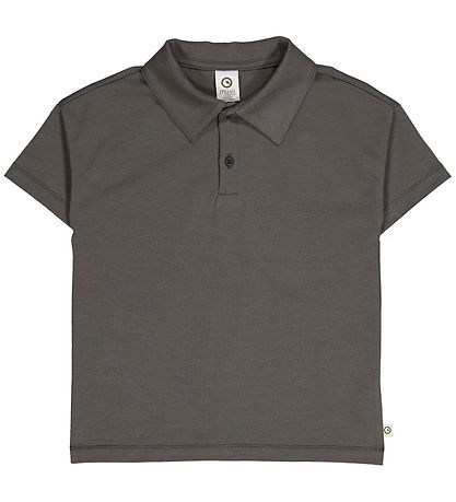 Cozy Me Collar Short Sleeve Tee - Tower Grey