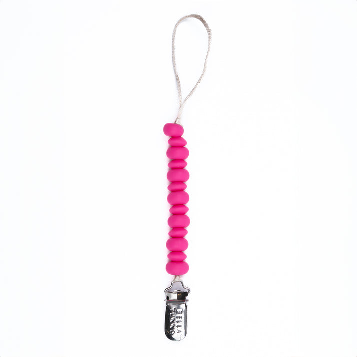 Silicone Solid Color Pacifier Clip (Various Colors)