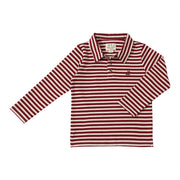 Spencer Polo - Burgundy/Cream