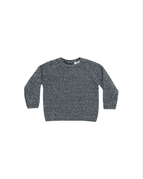 Knit Sweater - Heathered Indigo