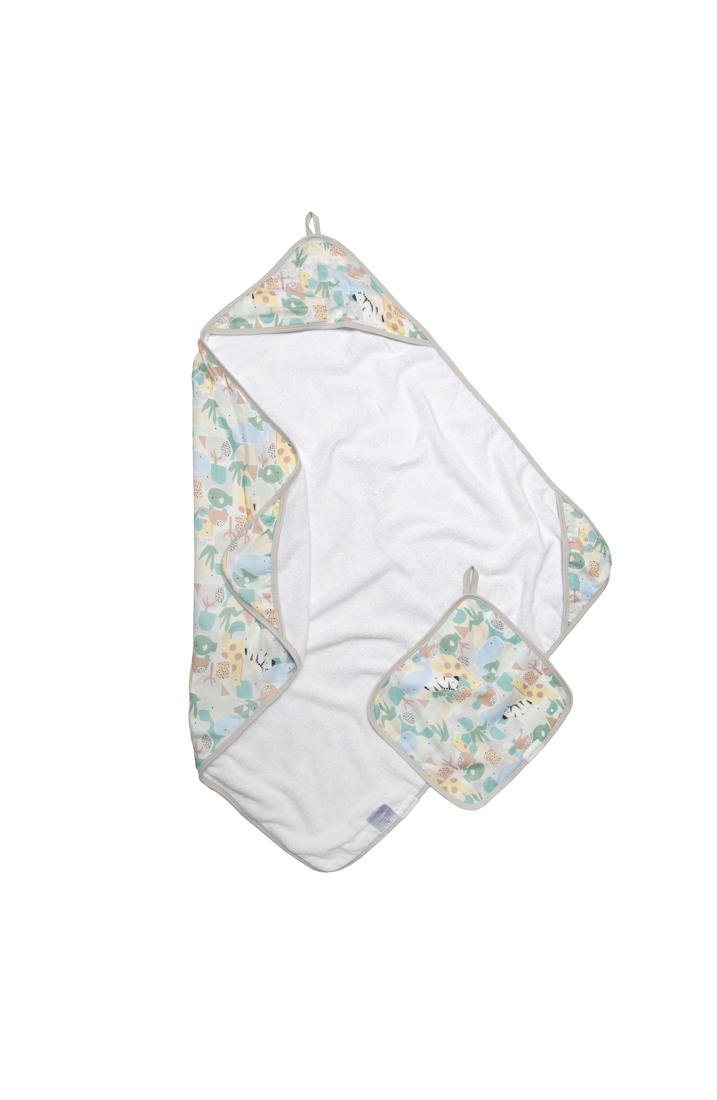 Hooded Towel Set - Animal Puzzle