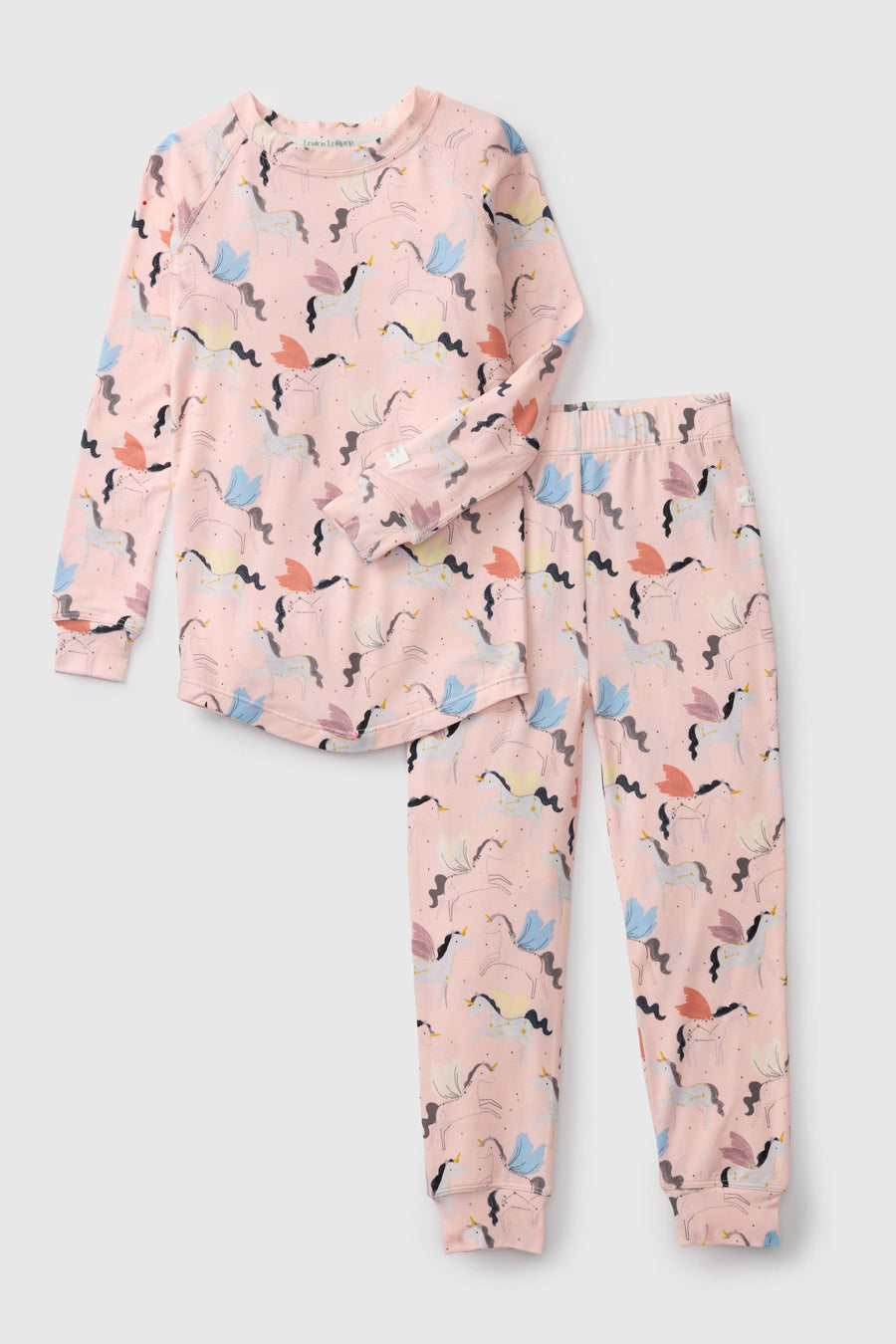 Two Piece Long Sleeve Pajama Set - Unicorn Ballet