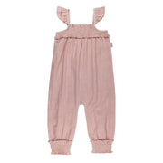 Organic Muslin Sleeveless Romper - Taffy