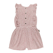 Kids Organic Muslin Ruffle Jumper - Taffy Floral